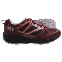 Jack Wolfskin South Striker Low Womens Burgundy Shoes