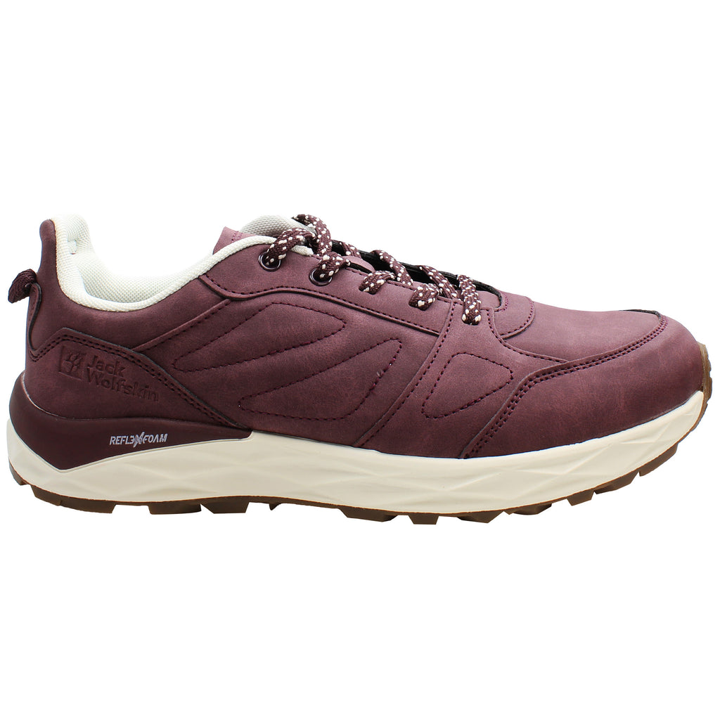 Jack Wolfskin Portland Low Womens Grape Walking Shoes