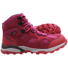 Jack Wolfskin Trail Hiker Texapore Kids Pink Mid Boots