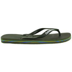 Havaianas Brasil Logo Unisex Dark Green Flip-Flops