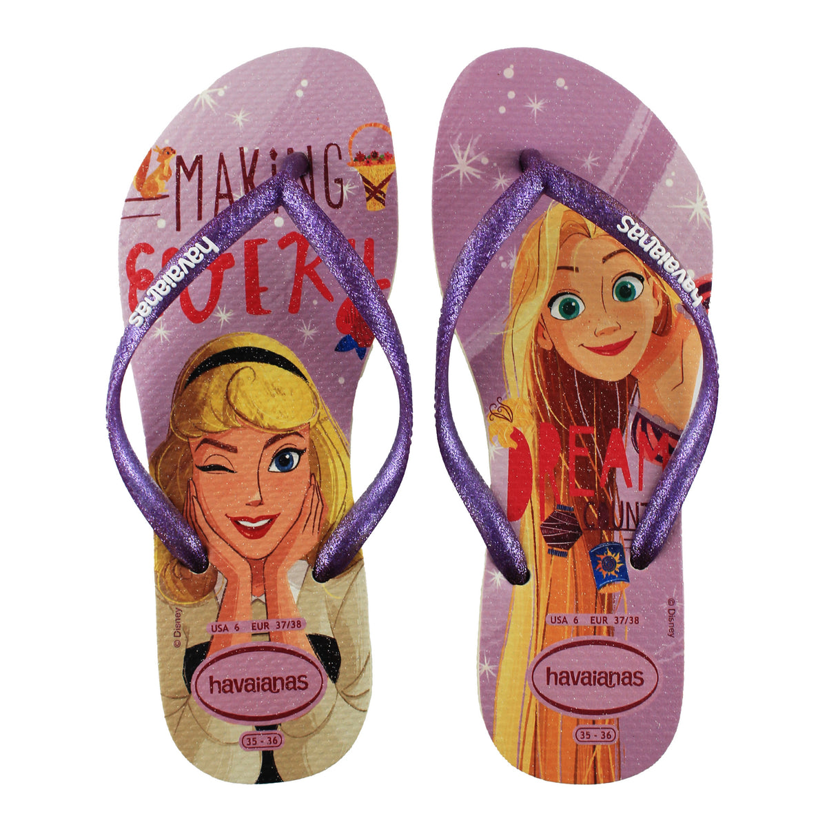 Havaianas Slim Princess Unisex Purple Flip-Flops