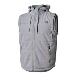 Oakley Zip Up Sleeveless Light Grey Mens Hooded Gilet 412538AU 24G