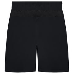 Nike Graphic Logo Stretch Waist Black Kids Shorts