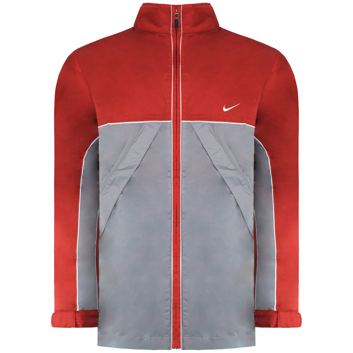 Nike Logo Kids Grey/Red Jacket