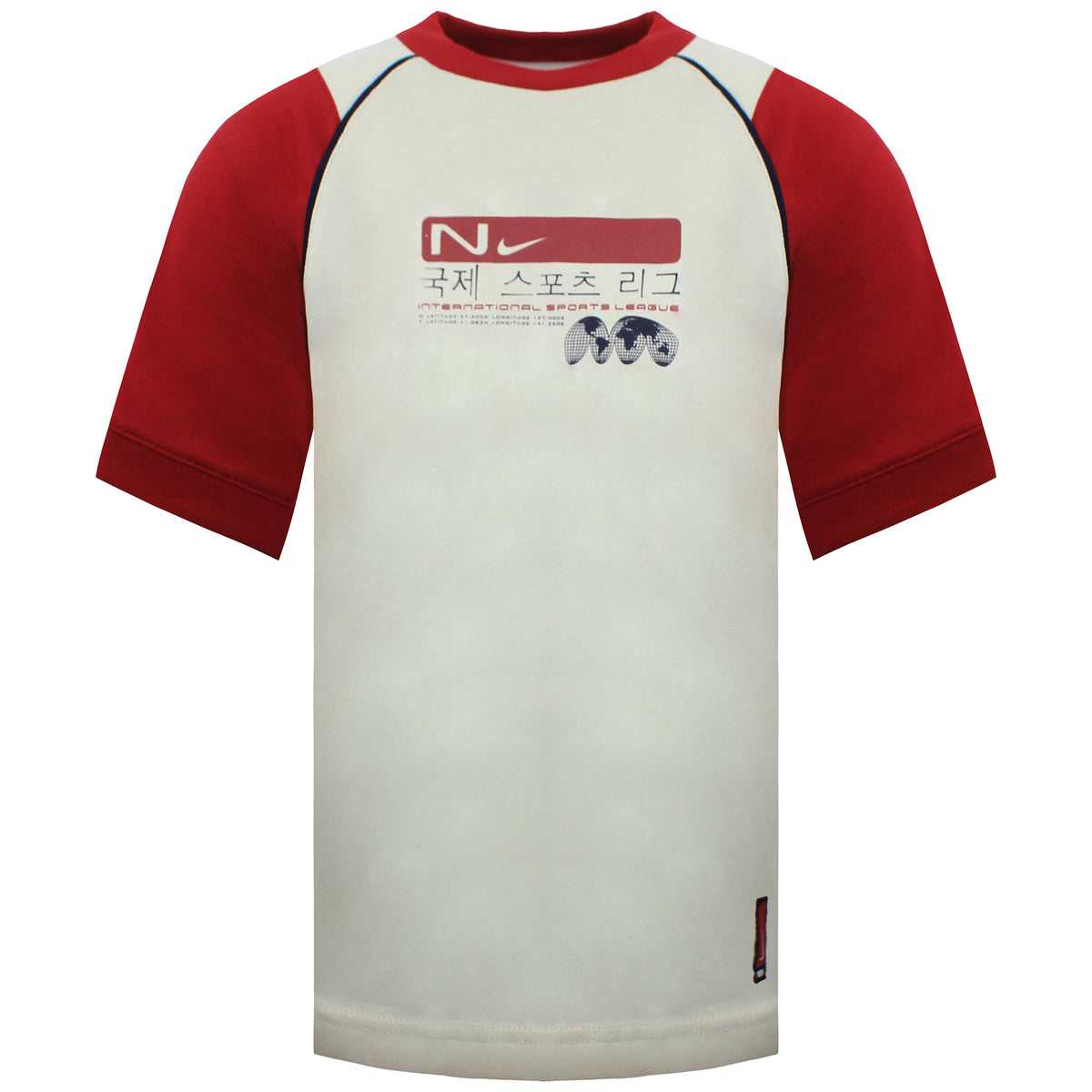 Nike Logo Kids Beige/Red T-Shirt