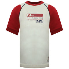 Nike Logo Kids Beige/Red T-Shirt