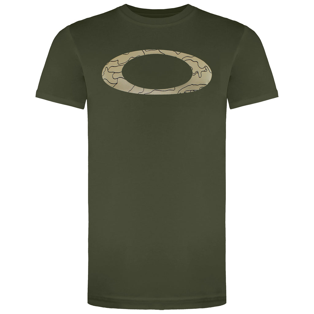 Oakley Ellipse Line Mens Green T-Shirt
