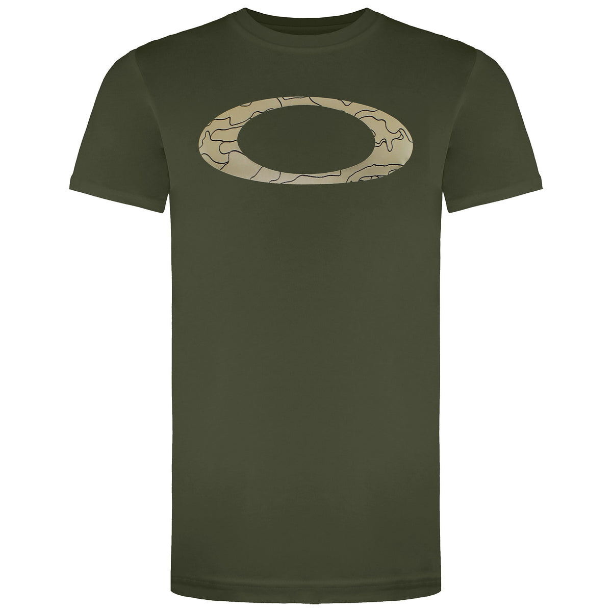 Oakley Ellipse Line Mens Green T-Shirt