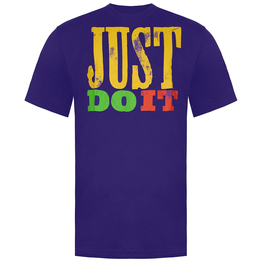 Nike Just Do It Mens Purple T-Shirt