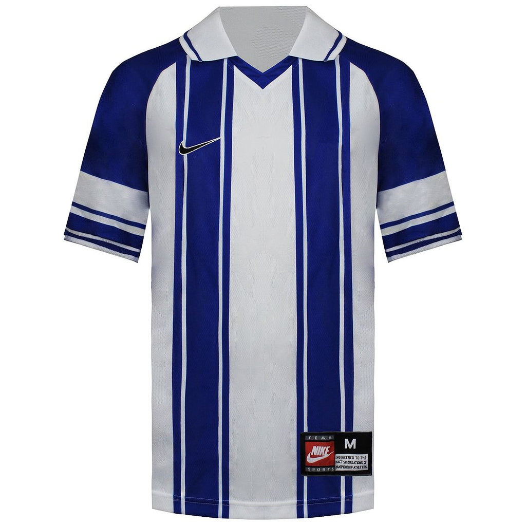 Nike Striped Kids White/Blue T-Shirt