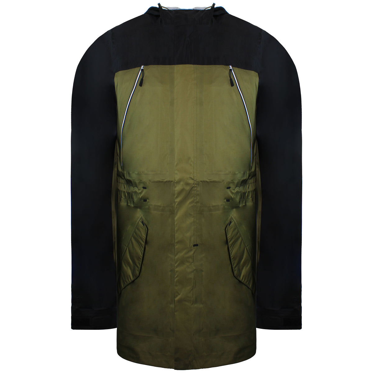 Nike Long Mens Khaki/Black Parka Jacket