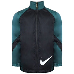 Nike Logo Kids Black/Green Tracksuit