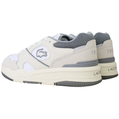 Lacoste Lineshot 124 1 Mens White/Grey Trainers