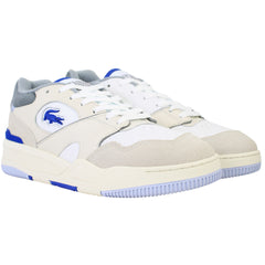 Lacoste Lineshot 124 1 Mens White/Blue Trainers