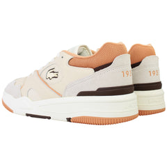 Lacoste Lineshot 124 3 Mens Off White/Brown Trainers