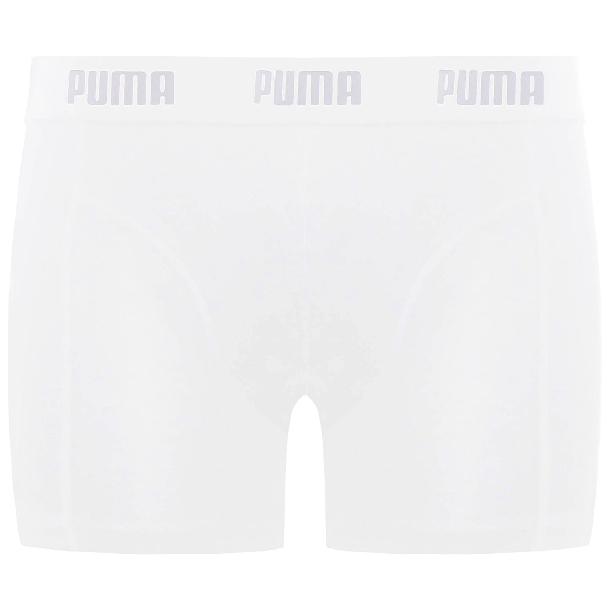 Puma 1-Pack Plain Mens White Boxer Shorts