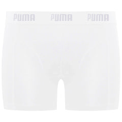 Puma 1-Pack Plain Mens White Boxer Shorts