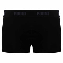 Puma 1-Pack Plain Mens Black Boxer Shorts