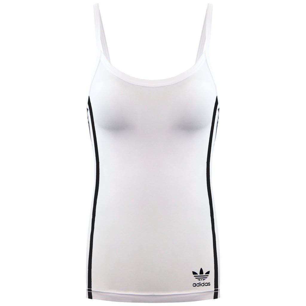 Adidas Logo Womens White Tank Top