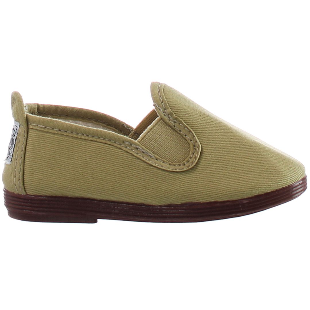 Flossy Pamplona Kids Brown Plimsolls