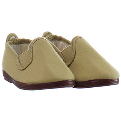 Flossy Pamplona Kids Brown Plimsolls