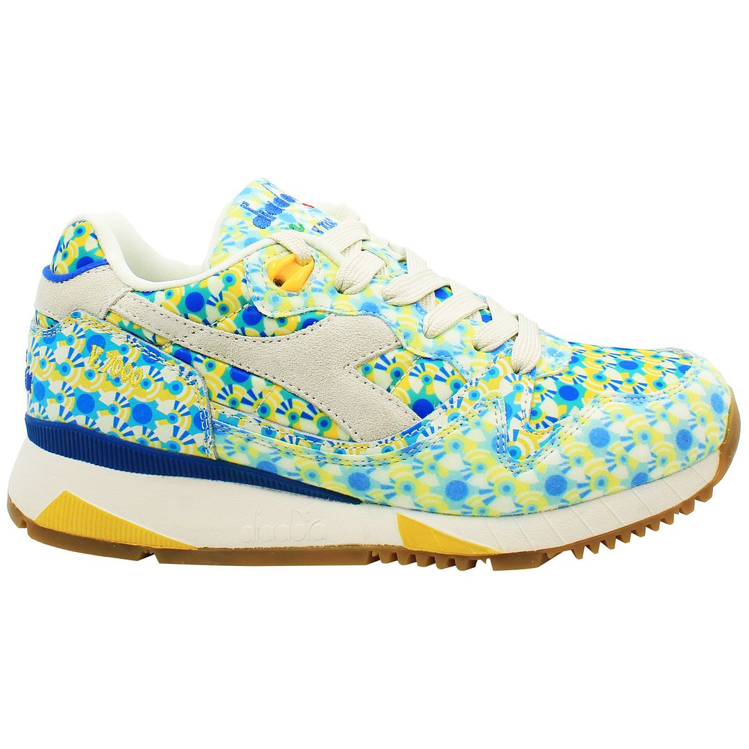 Diadora V7000 Futirism Mens Blue/Yellow Trainers