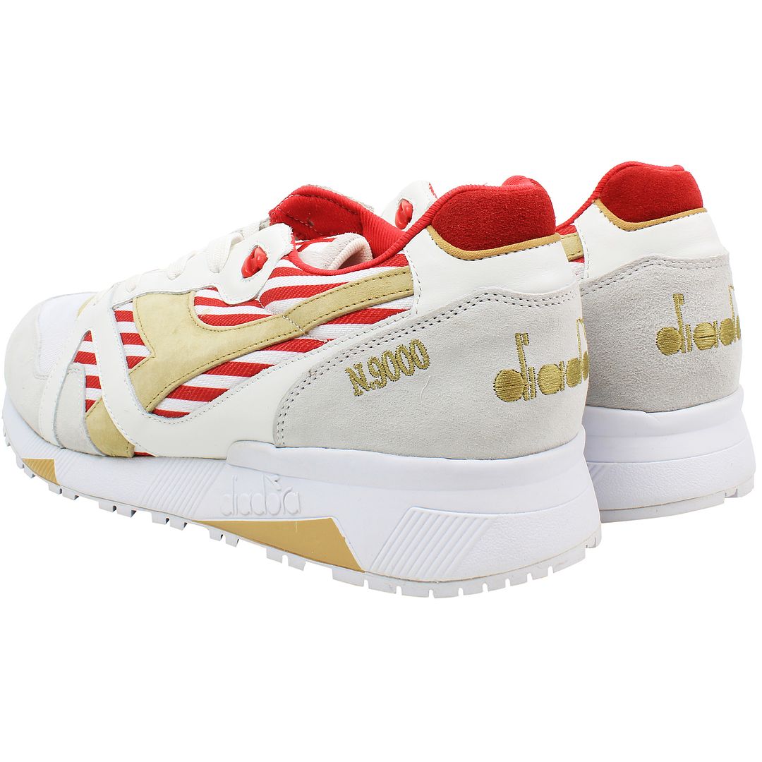 Diadora Repubbliche Marinare N9000 MII Mens White/Red Trainers