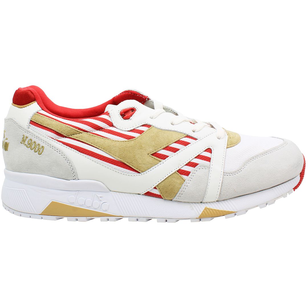 Diadora Repubbliche Marinare N9000 MII Mens White/Red Trainers