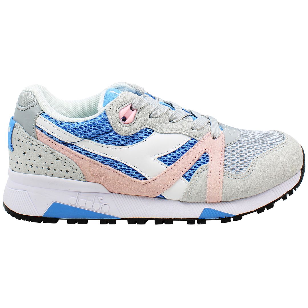 Diadora N9000 Womens Grey/ Blue Trainers