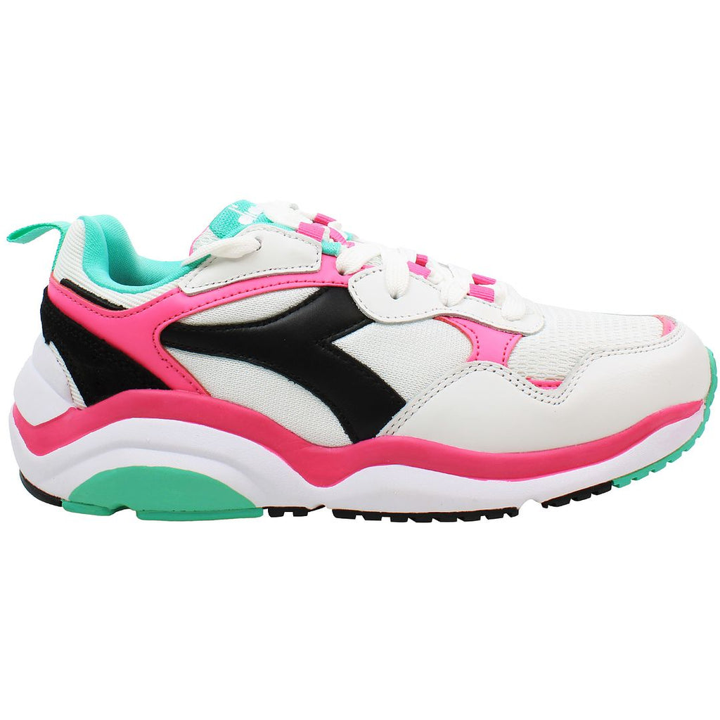 Diadora Whizz Run Mens White/Pink Trainers