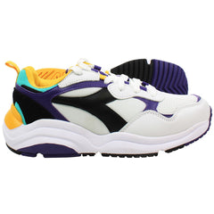 Diadora Whizz Run Mens White/Purple Trainers