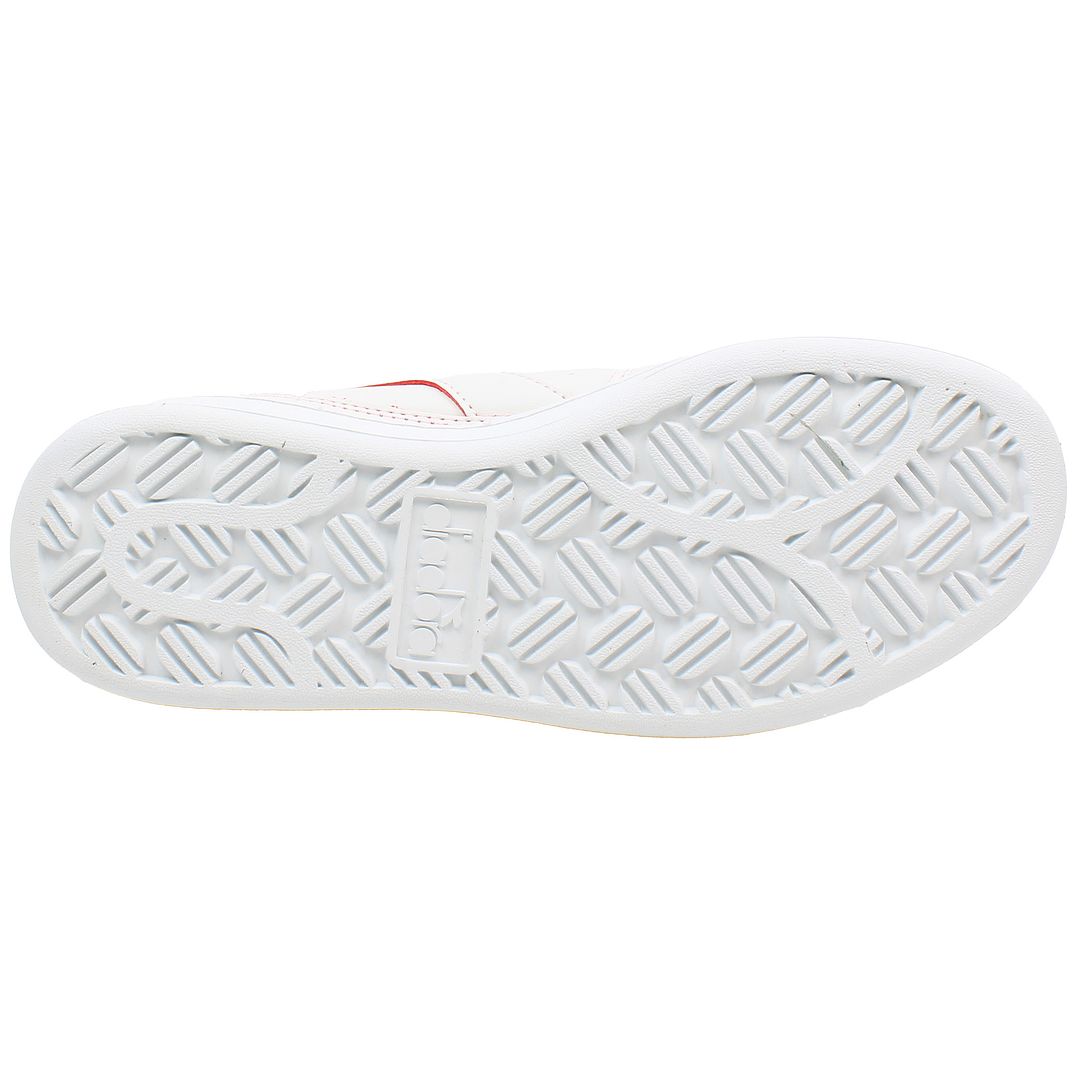 Diadora MI Basket Tape Mens White/Red Trainers