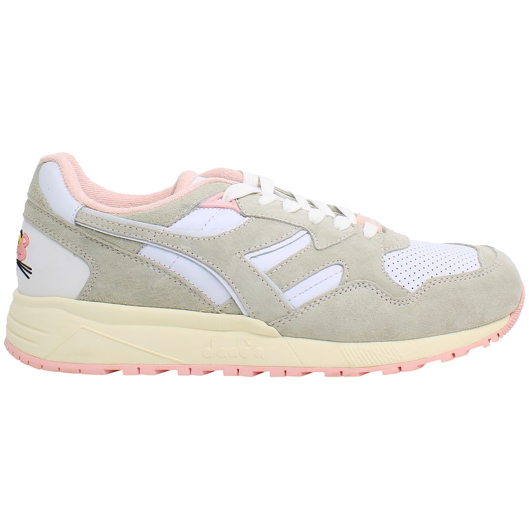 Diadora LC23 N9002 Mens White/Pink Trainers