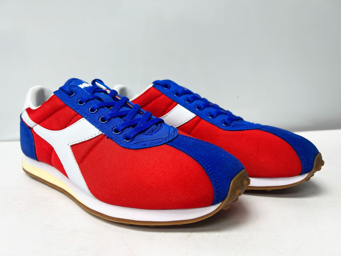 Diadora Sirio Mens Red/Blue Trainers NO BOX