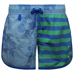 Puma FUN Hibiscus Mens Blue/Green Shorts