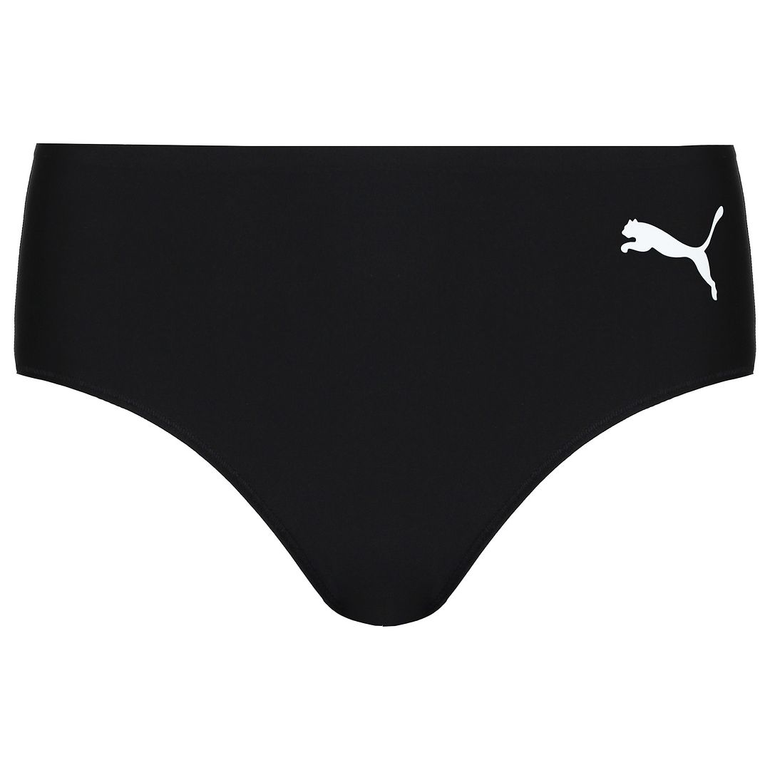 Puma Logo Womens Black/White Brief Bikini