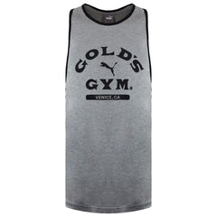 Puma x Golds Gym Mens Grey Vest