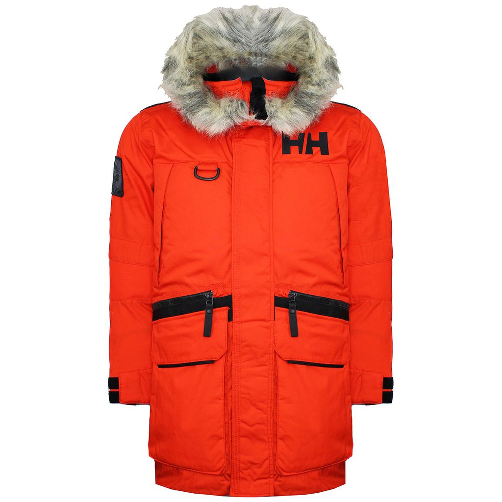 Helly Hansen Arctic Mens Orange Patrol Parka Jacket