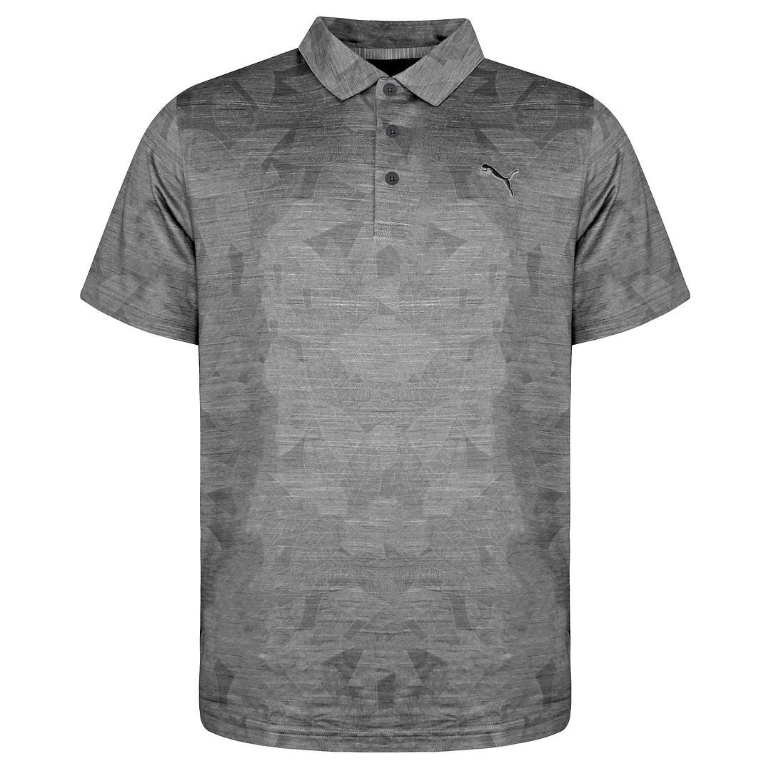 Puma x Cloudspun Leaflet Mens Grey Golf Polo Shirt