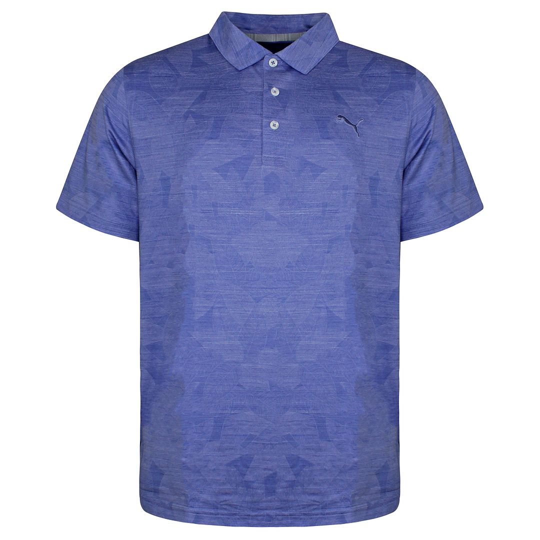 Puma x Cloudspun Leaflet Mens Lavender Golf Polo Shirt