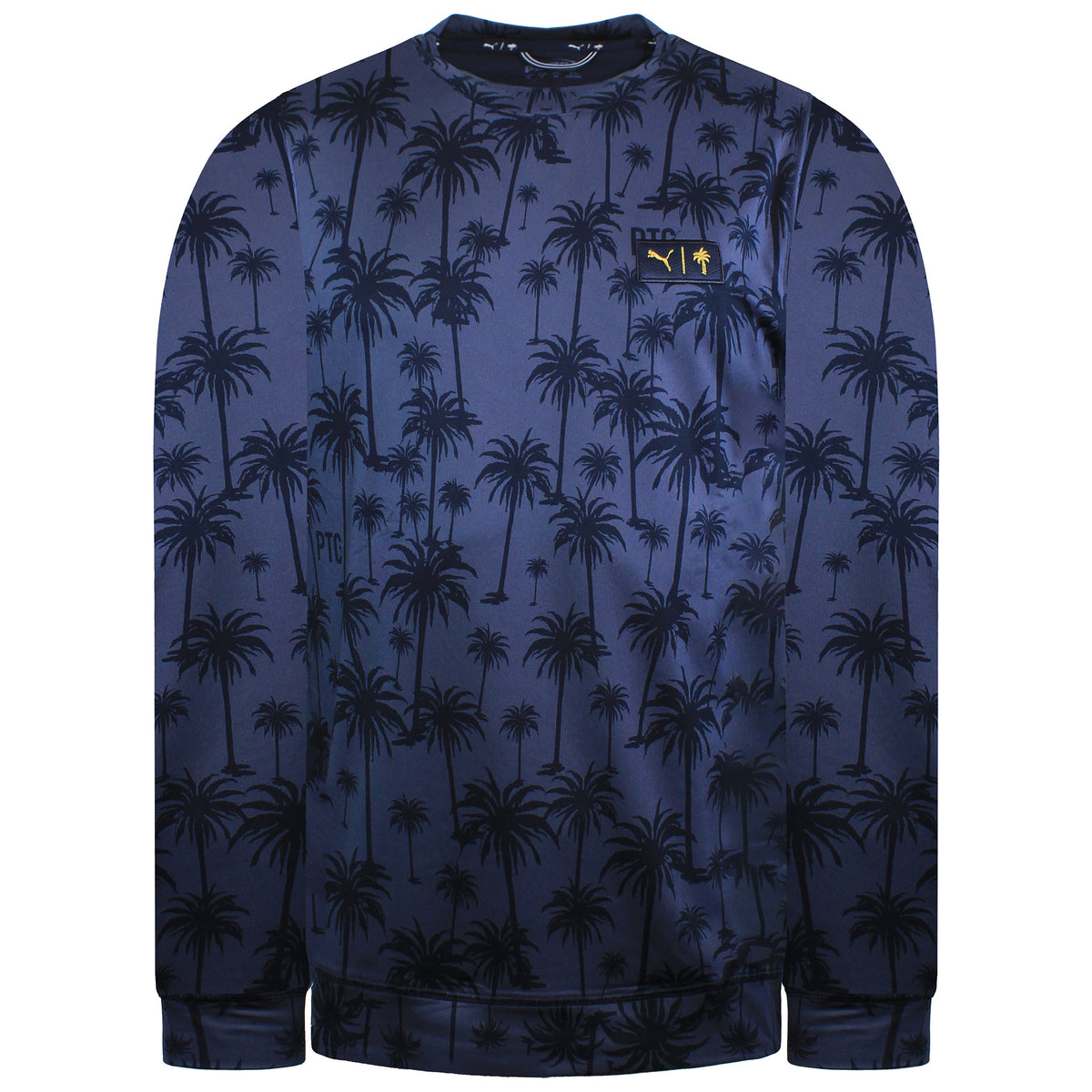 Puma x PTC Palm Tree Crew Neck Mens Navy Sweater