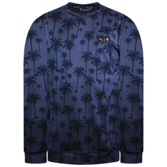 Puma x PTC Palm Tree Crew Neck Mens Navy Sweater