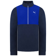 Puma Cloudspun WRMLBL Mens Blue Golf Sweater