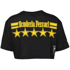 Puma Ferrari Race x June Ambrose Womens Black Crop Top