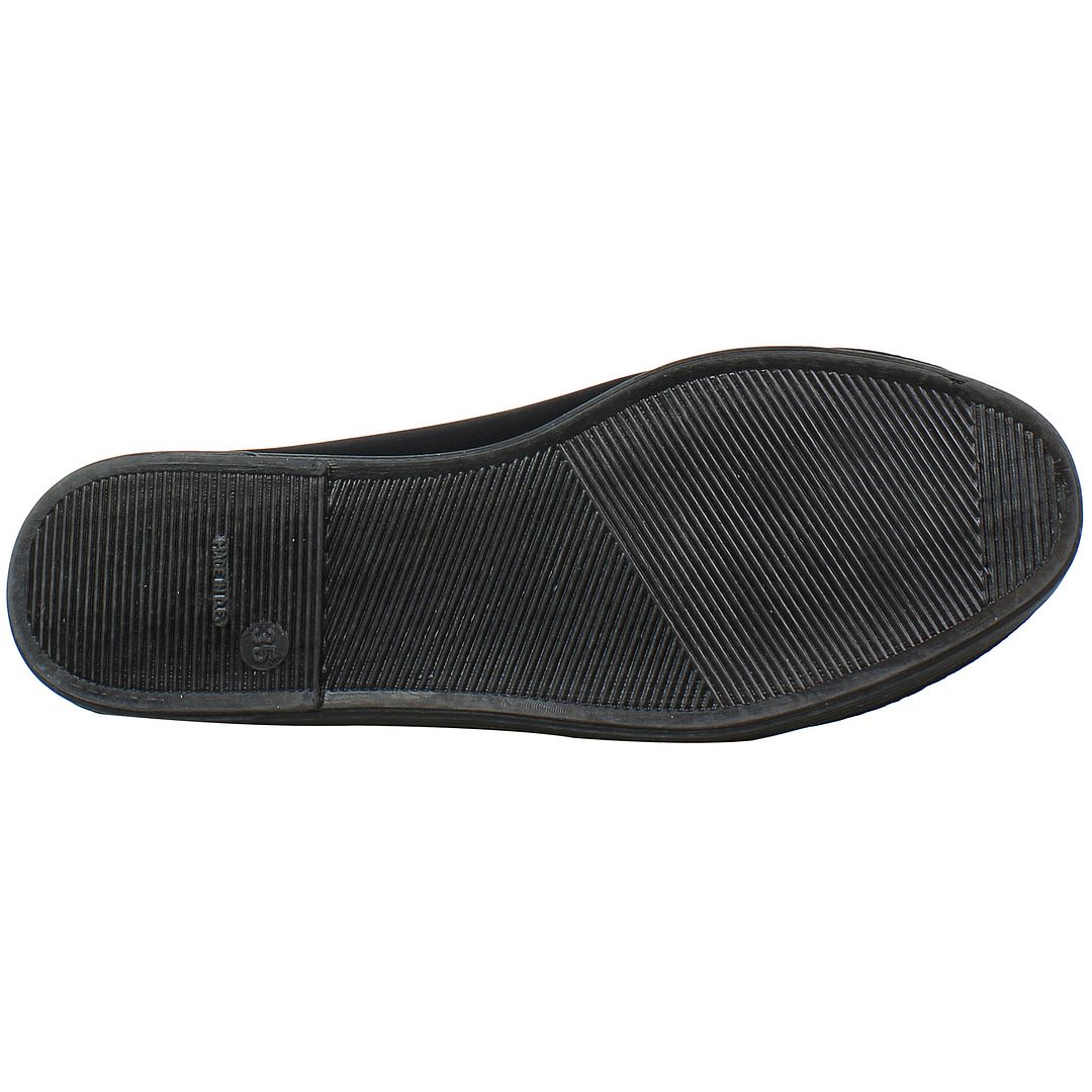 Flossy Style Novelda Black Plimsolls