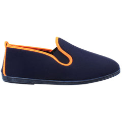 Flossy Style Novelda Navy/Orange Plimsolls