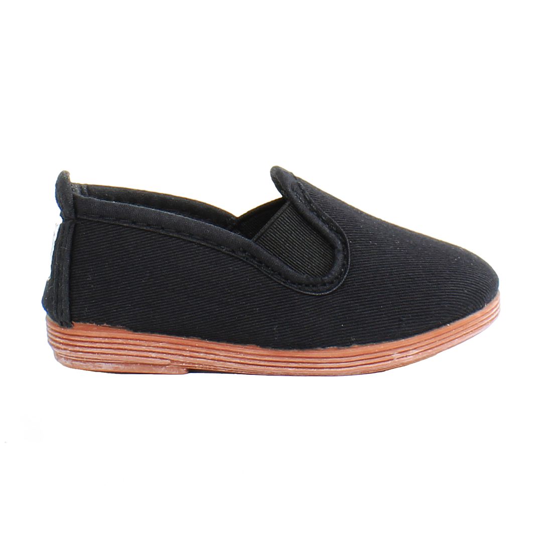 Flossy Pamplona Kids Black Plimsolls NO BOX