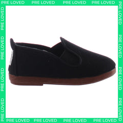 Flossy Pamplona Kids Black Plimsolls NO BOX