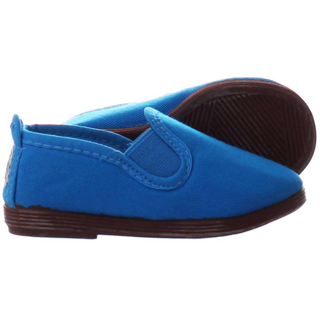 Flossy Pamplona Kids Blue Plimsolls