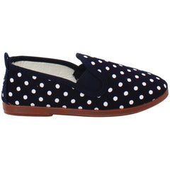 Flossy Style Gallur Kids Navy/White Plimsolls